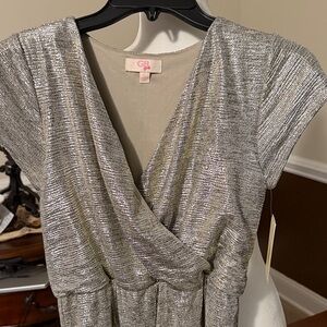 GB girls Silver Shimmer One Piece